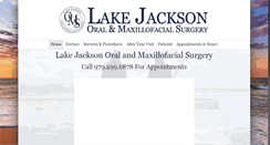 Desktop Screenshot of lakejacksonoralsurgery.com