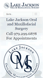 Mobile Screenshot of lakejacksonoralsurgery.com